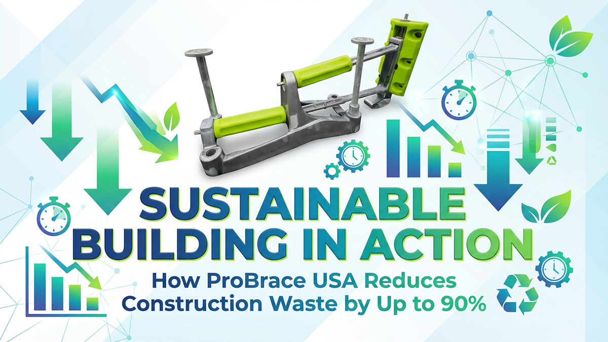 Sustainable Building in Action: How ProBrace Reduces Construction Waste by Up to 90%
