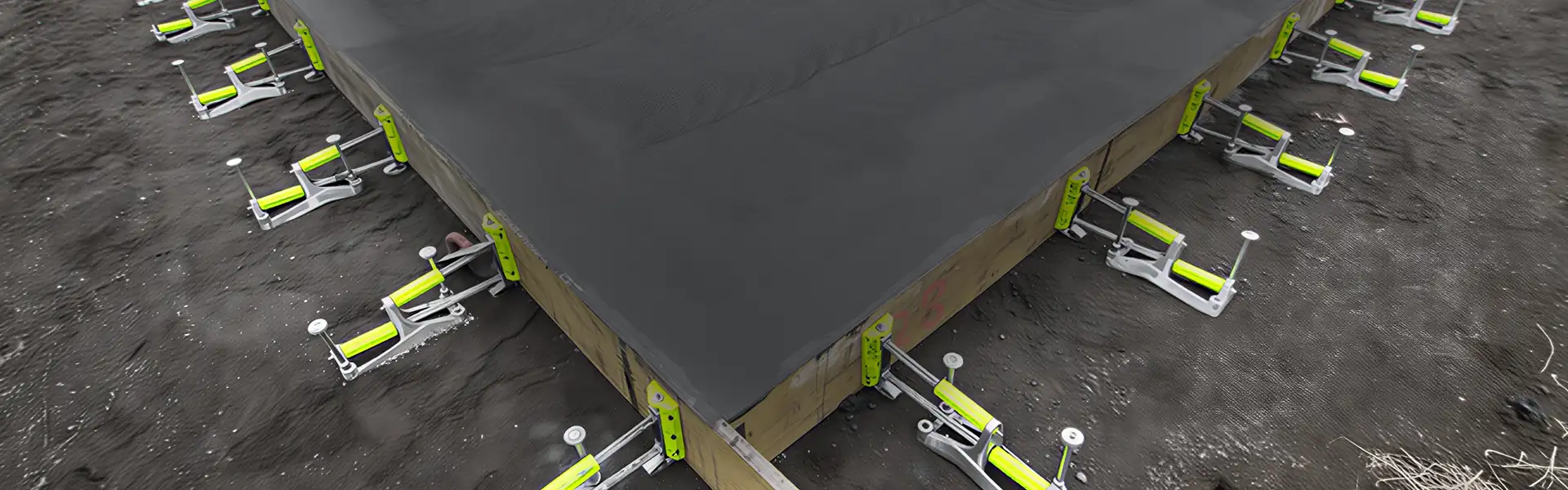 Concrete foundation background